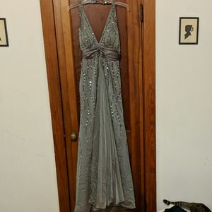 Iridescent halter evening gown size 8